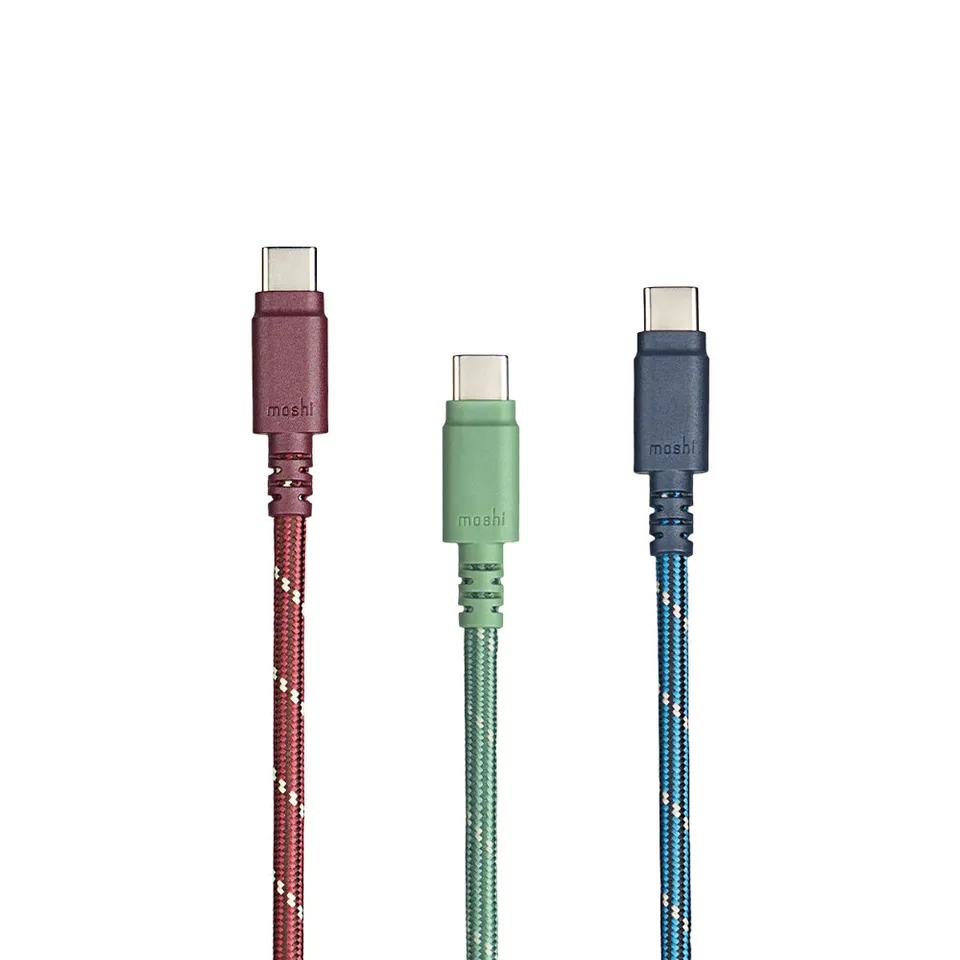 Moshi Cables and Adapters Integra 240W USB-C to USB-C Cable with Slim Connector câble USB-C 2 m bleu nuit