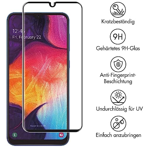 SELENCIA Protection d'écran en verre trempé Galaxy A40, bord à bord 9H