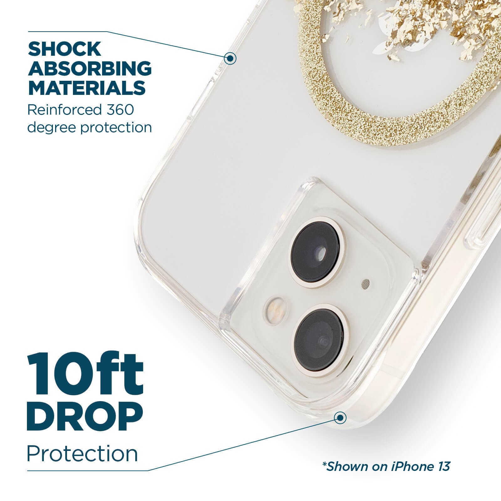 CASE-MATE Phone Cases Karat Marble coque iPhone 14 Plus MagSafe