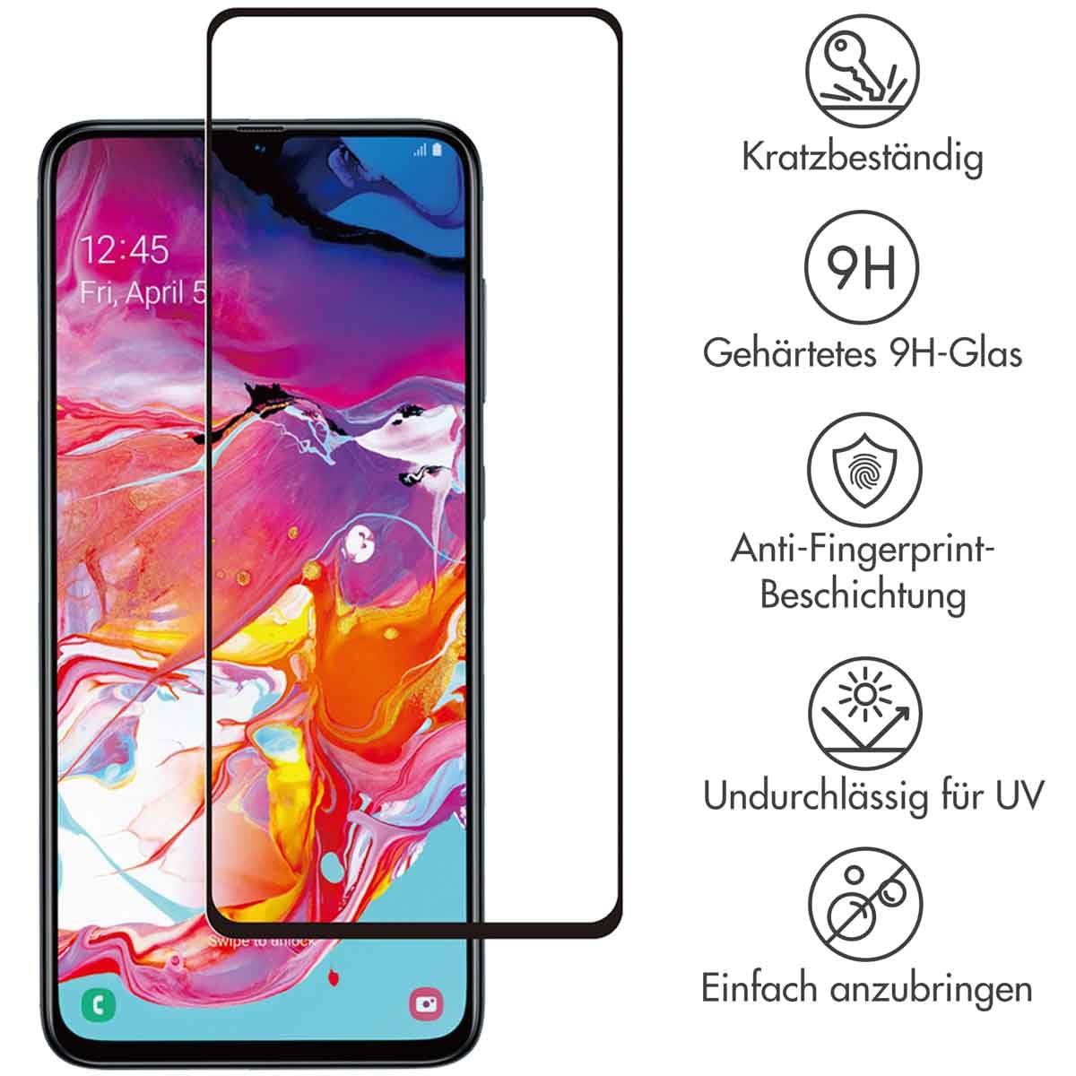 SELENCIA Protection d'écran en verre trempé Samsung Galaxy A71, 9H