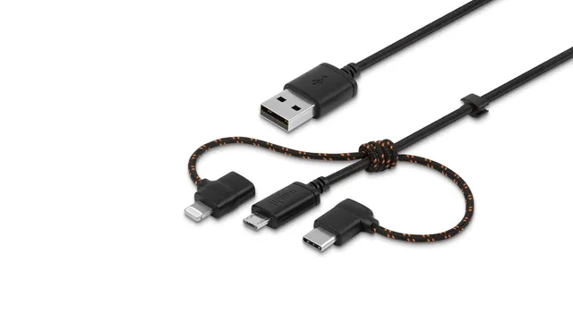Moshi Cables and Adapters 3-in-1 Universal Charging Cable câble noir