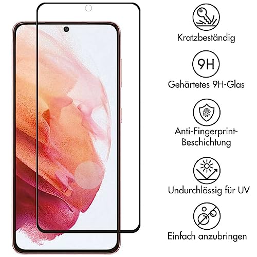 SELENCIA Protection d’écran en verre trempé Samsung Galaxy S21 Edge to Edge 9H