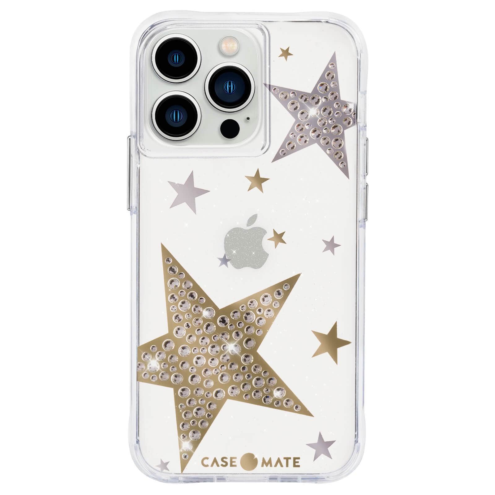 CASE-MATE Phone Cases Sheer Superstar coque iPhone 13 Pro étoiles recyclée