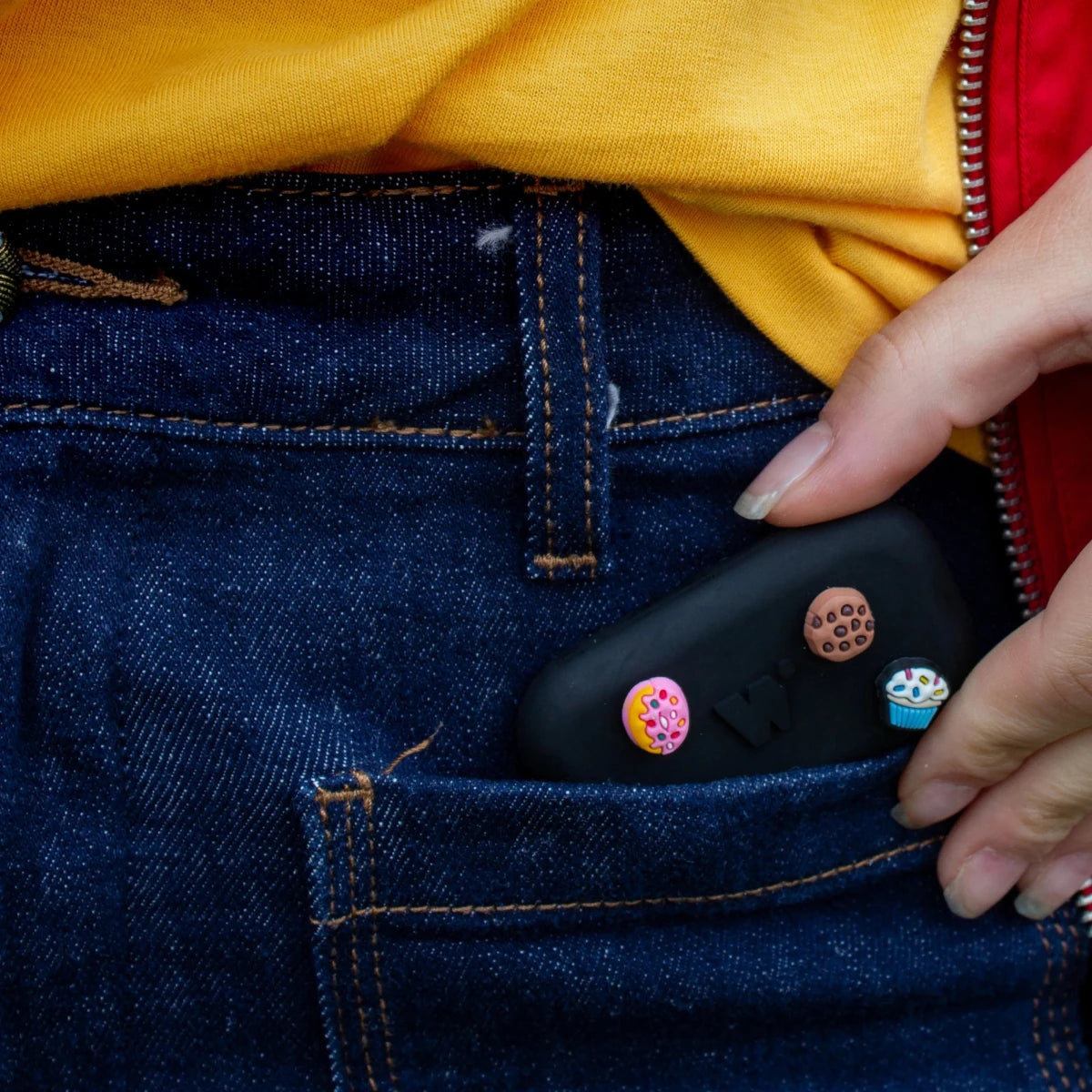 MoneyWalkie À clipser Walkie Charms Black moyen de paiement noir