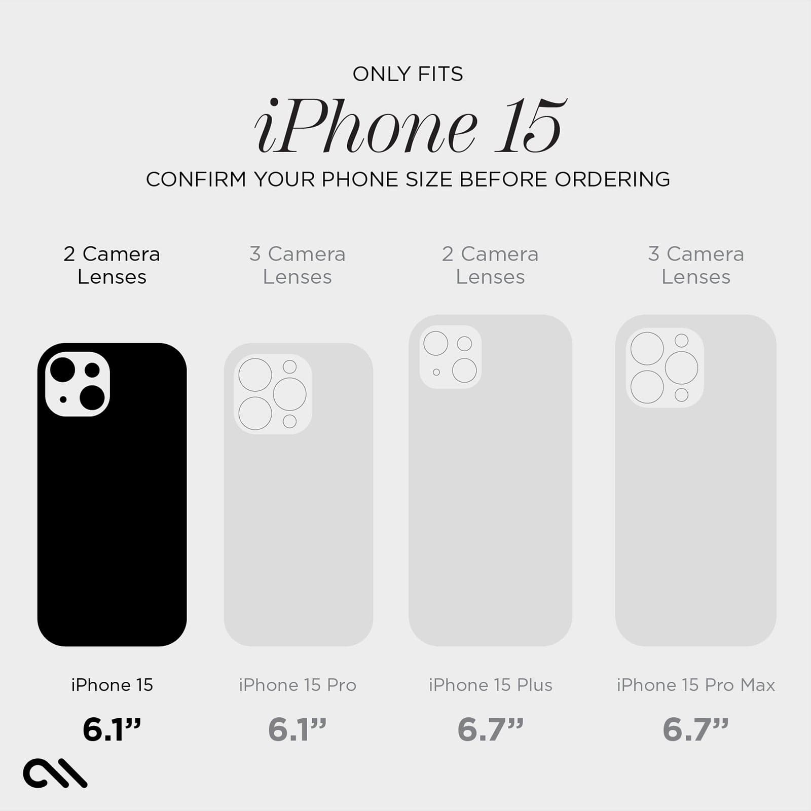 CASE-MATE Screen Protectors Glass Screen Protector verre trempé iPhone 15