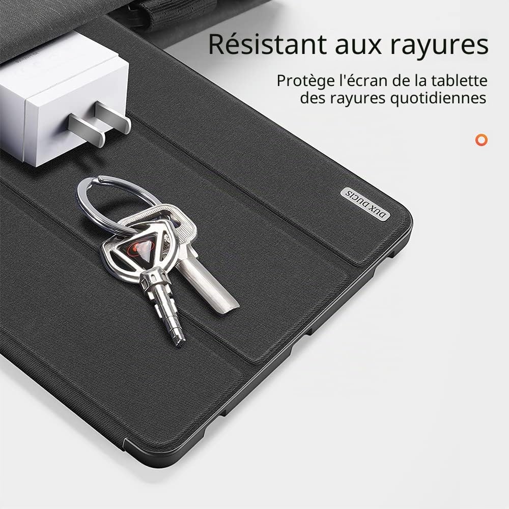 Dux Ducis Domo Series coque Galaxy Tab S8 Plus S7 FE S7 Plus 12,4 pouces noire