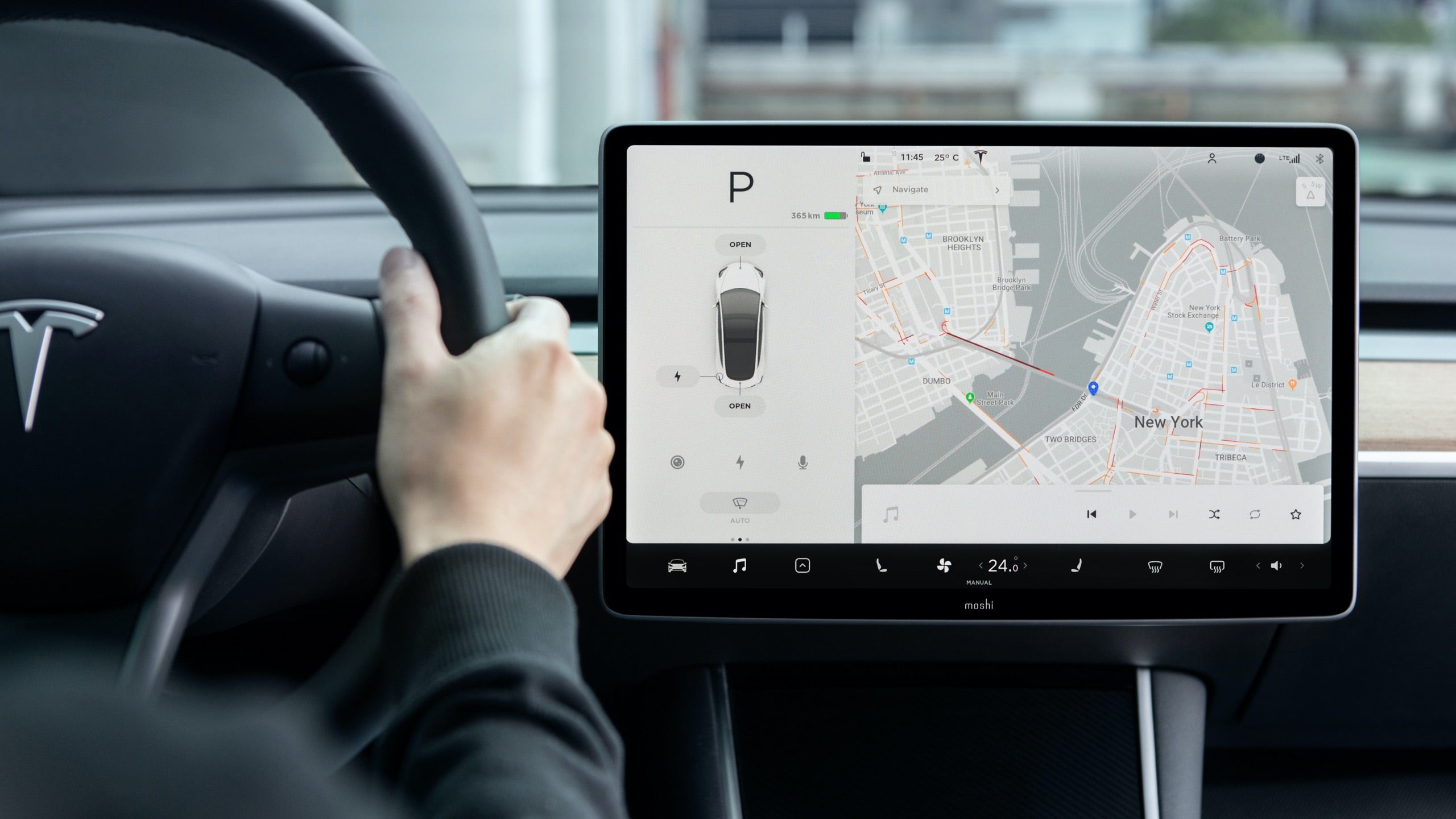 Moshi Screen Protectors iVisor AG for Model 3/ Y protection écran Tesla Model 3/Y Black