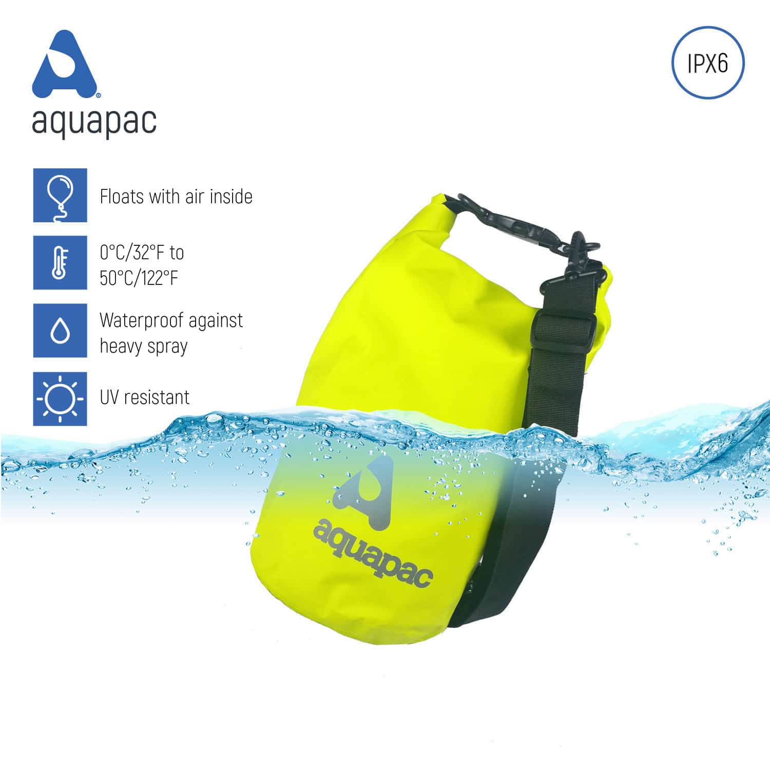 Aquapac Drybags & Pack Dividers Heavyweight Waterproof Drybag sac étanche 7 L bleu