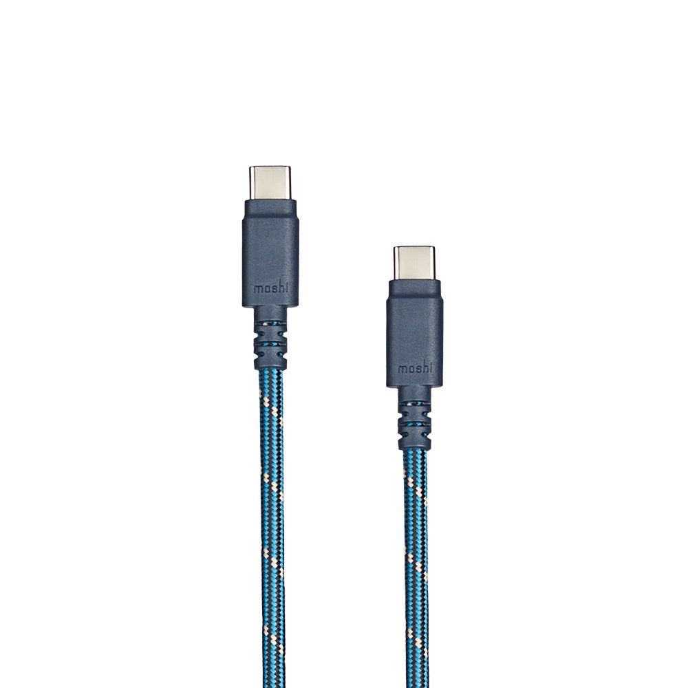 Moshi Cables and Adapters Integra 240W USB-C to USB-C Cable with Slim Connector câble USB-C 2 m bleu nuit