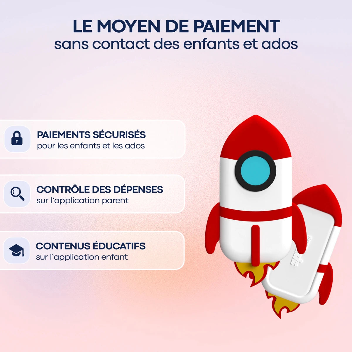 MoneyWalkie Tous les Walkies Walkie Fusée paiement sans contact