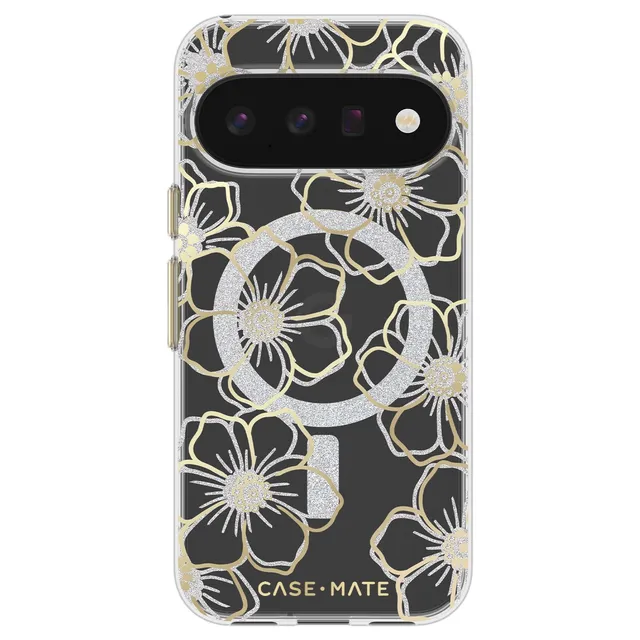 CASE-MATE Phone Cases Floral Gems with Magnet coque Pixel 11 Floral Gems antichoc