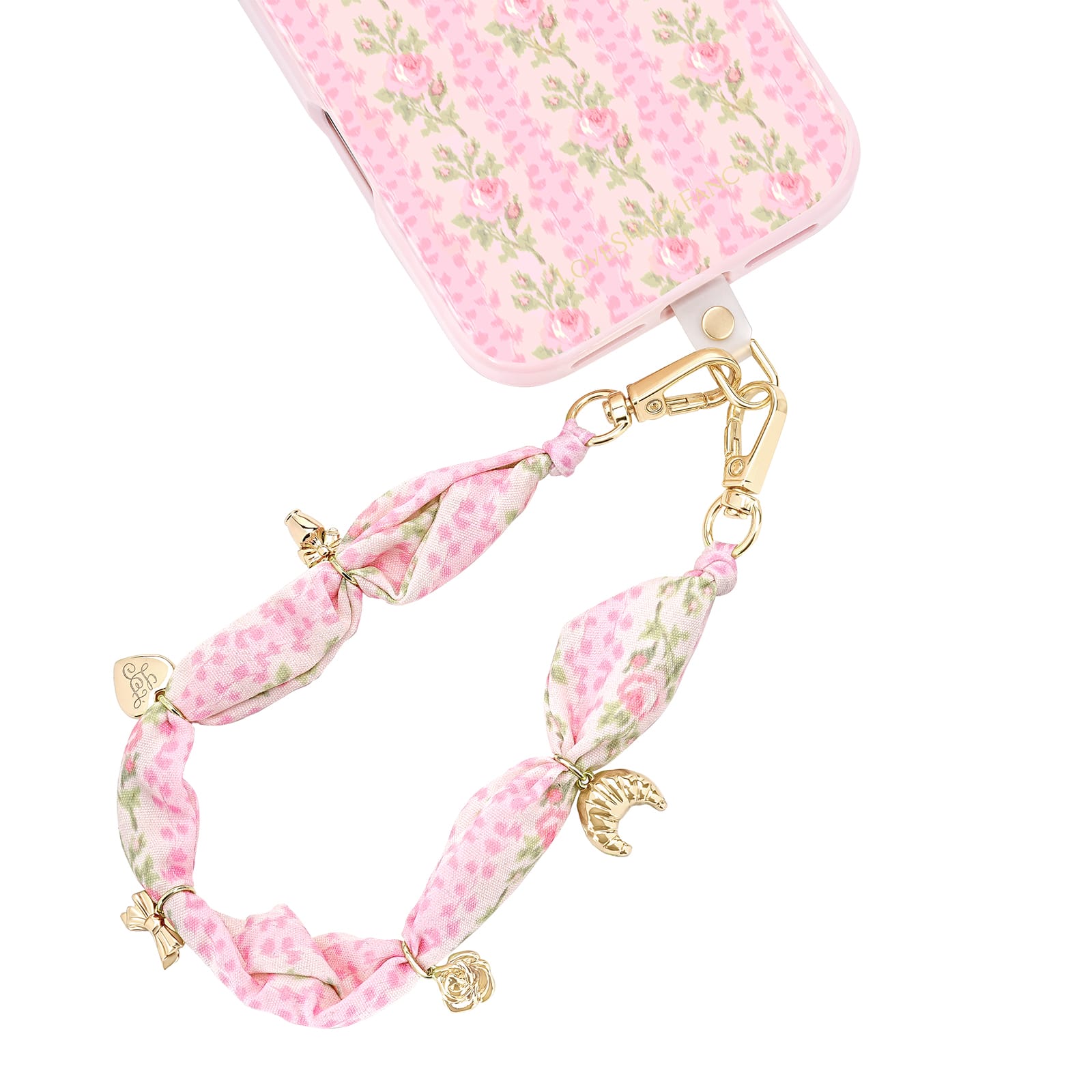 CASE-MATE Phone Accessories Case-Mate x LoveShackFancy Scarf Phone Charm cordon Blooming Heirloom