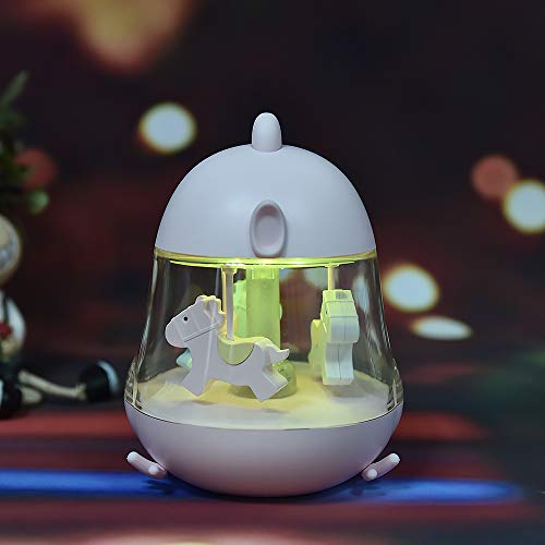 WE WEKIDS veilleuse musicale poussin carrousel rechargeable 7 couleurs
