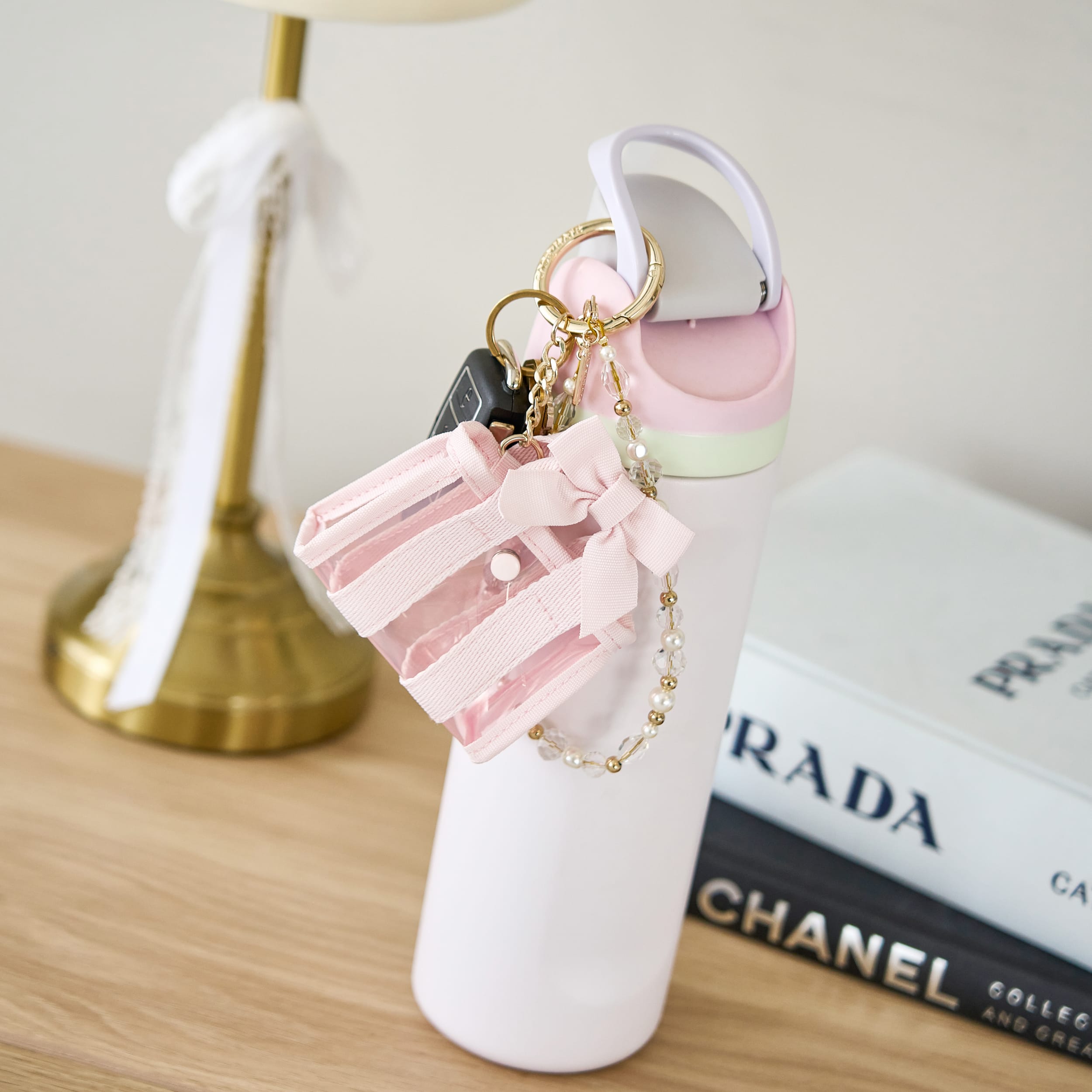 CASE-MATE Jelly Totes porte-clés mini sac Ballet Pink Bow, Iridescent, Something Navy Twilly ou Tortoiseshell Bow