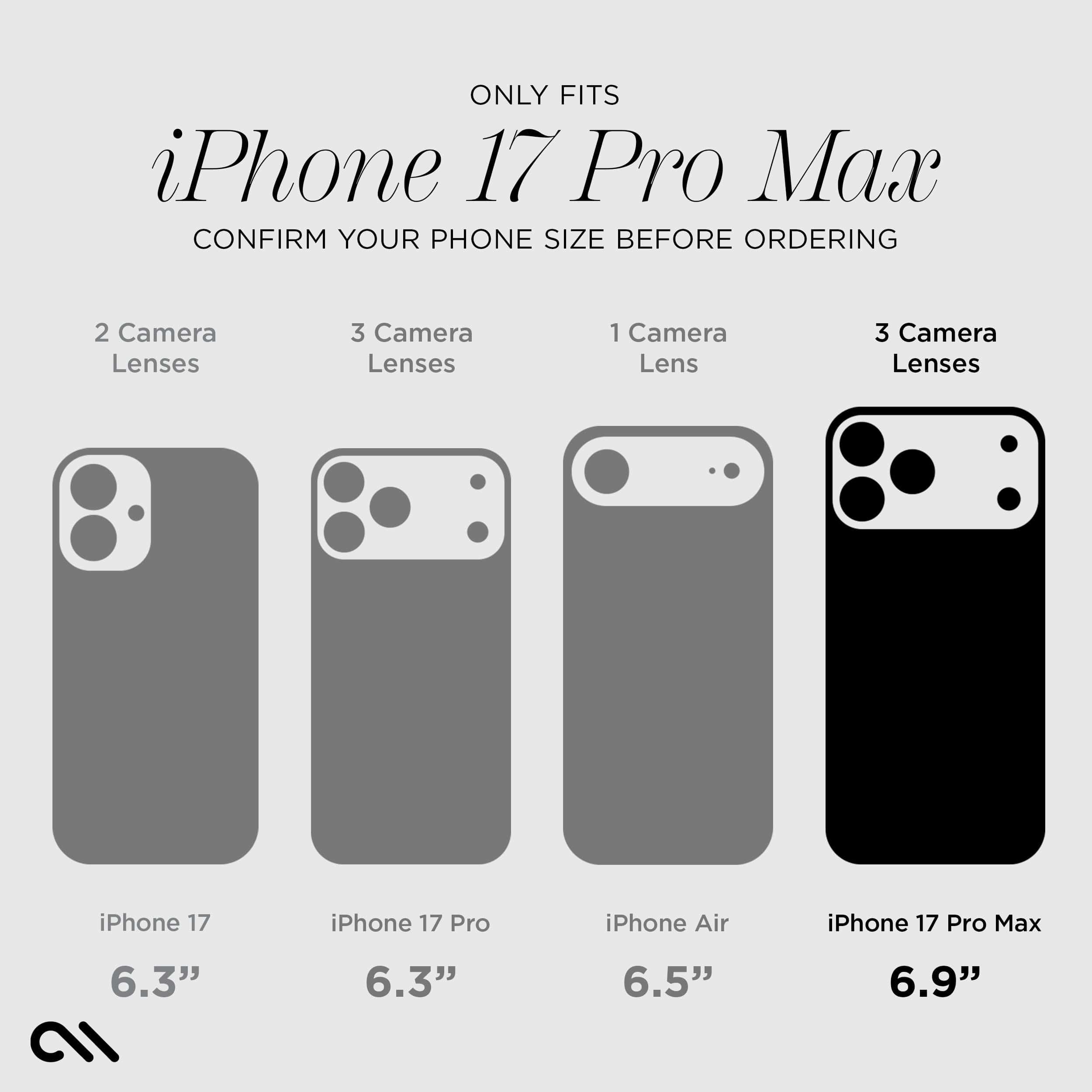 CASE-MATE Phone Cases Karat Granite MagSafe coque iPhone 17 Pro Max