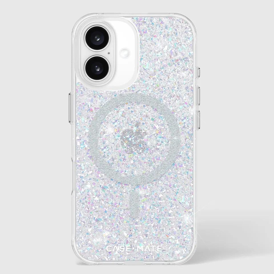 CASE-MATE Phone Cases Twinkle Disco MagSafe coque iPhone 16 à paillettes