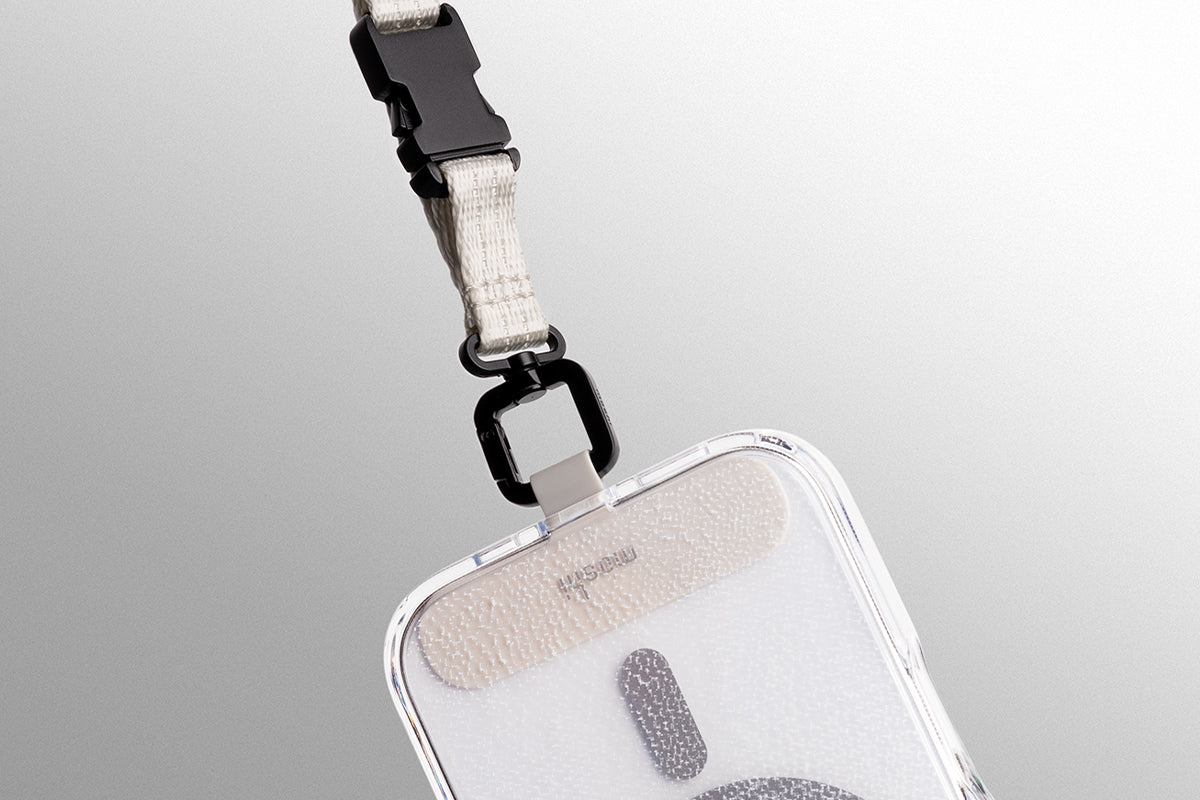 Moshi Accessories 2-in-1 Wrist & Crossbody Strap sangle téléphone blanc brume