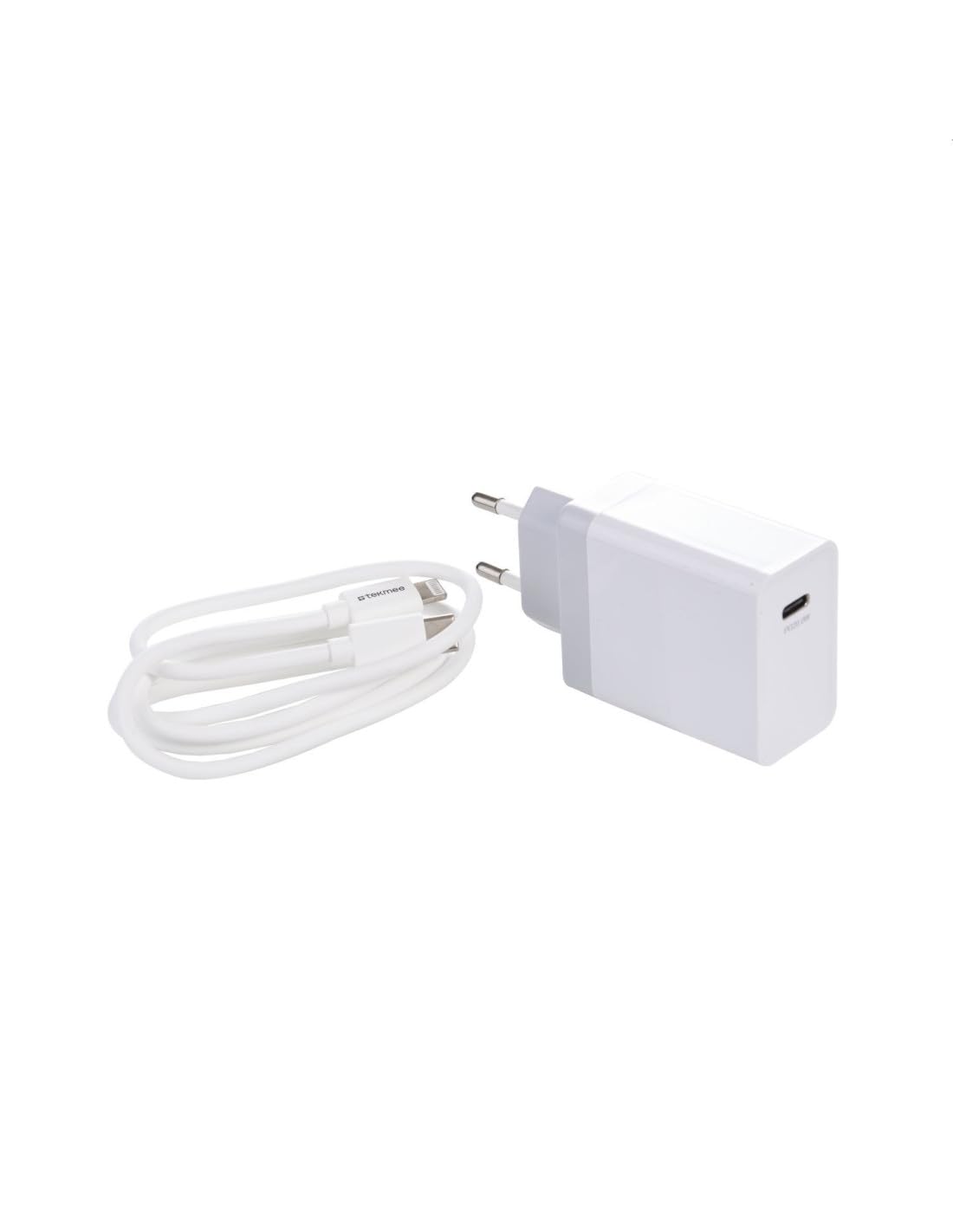 Tekmee Kits de charge rapide kit iPhone 20 W USB-C avec câble Lightning