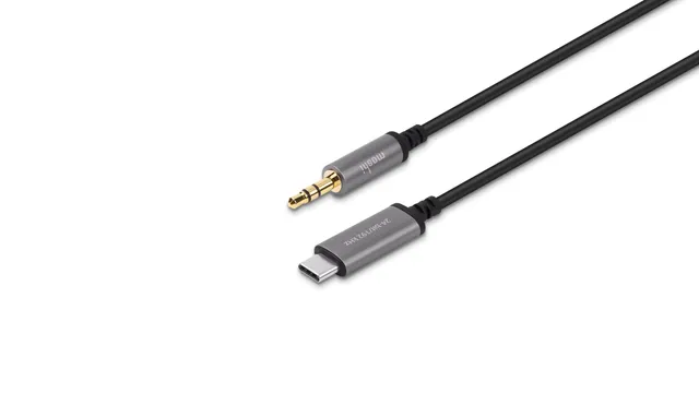 Moshi Cables and Adapters USB-C to 3.5 mm AUX Audio Cable câble audio noir 1,2 m DAC