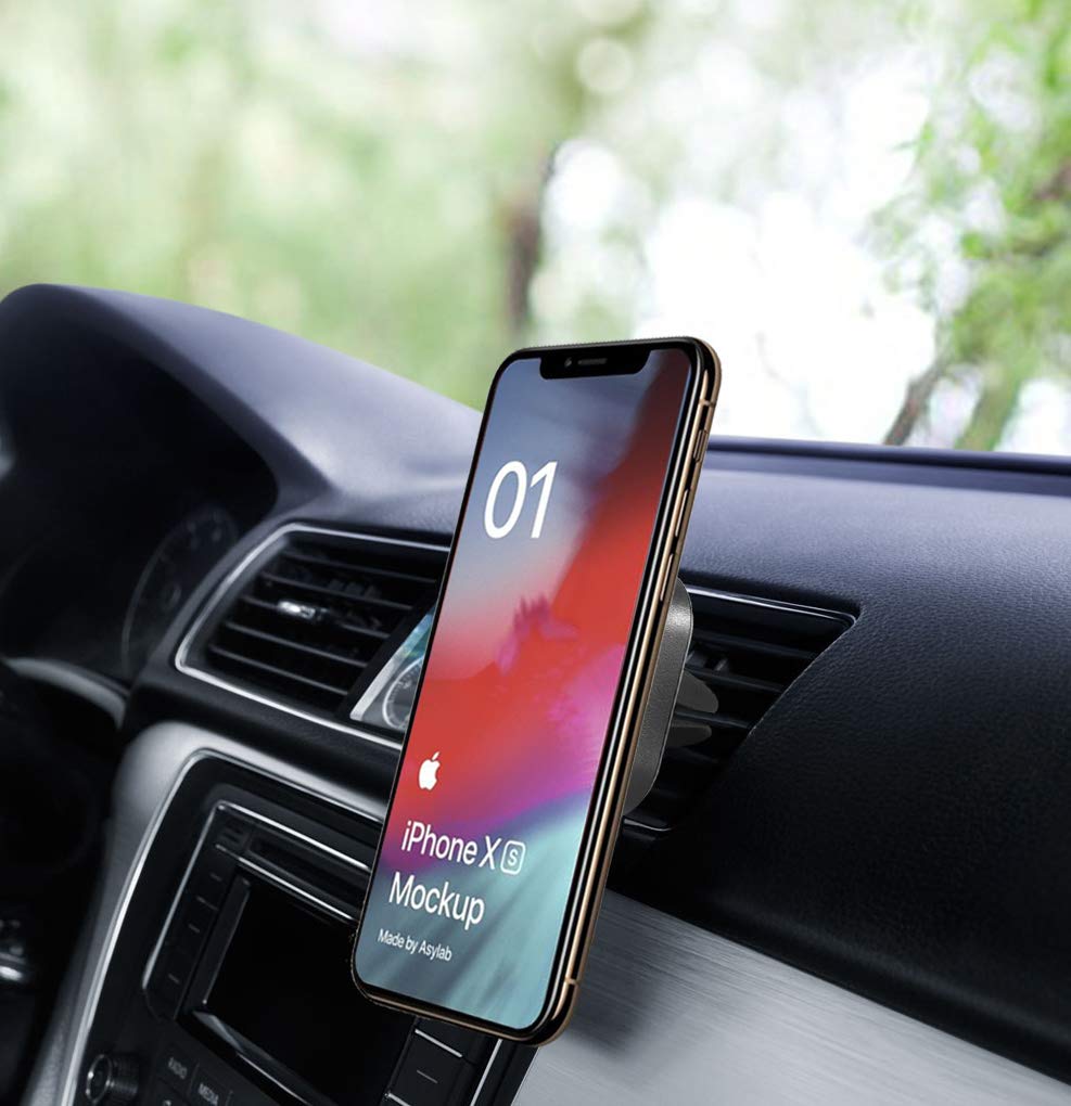 WE Accessoires Smartphone Support smartphone universel magnétique pour grille d'aération