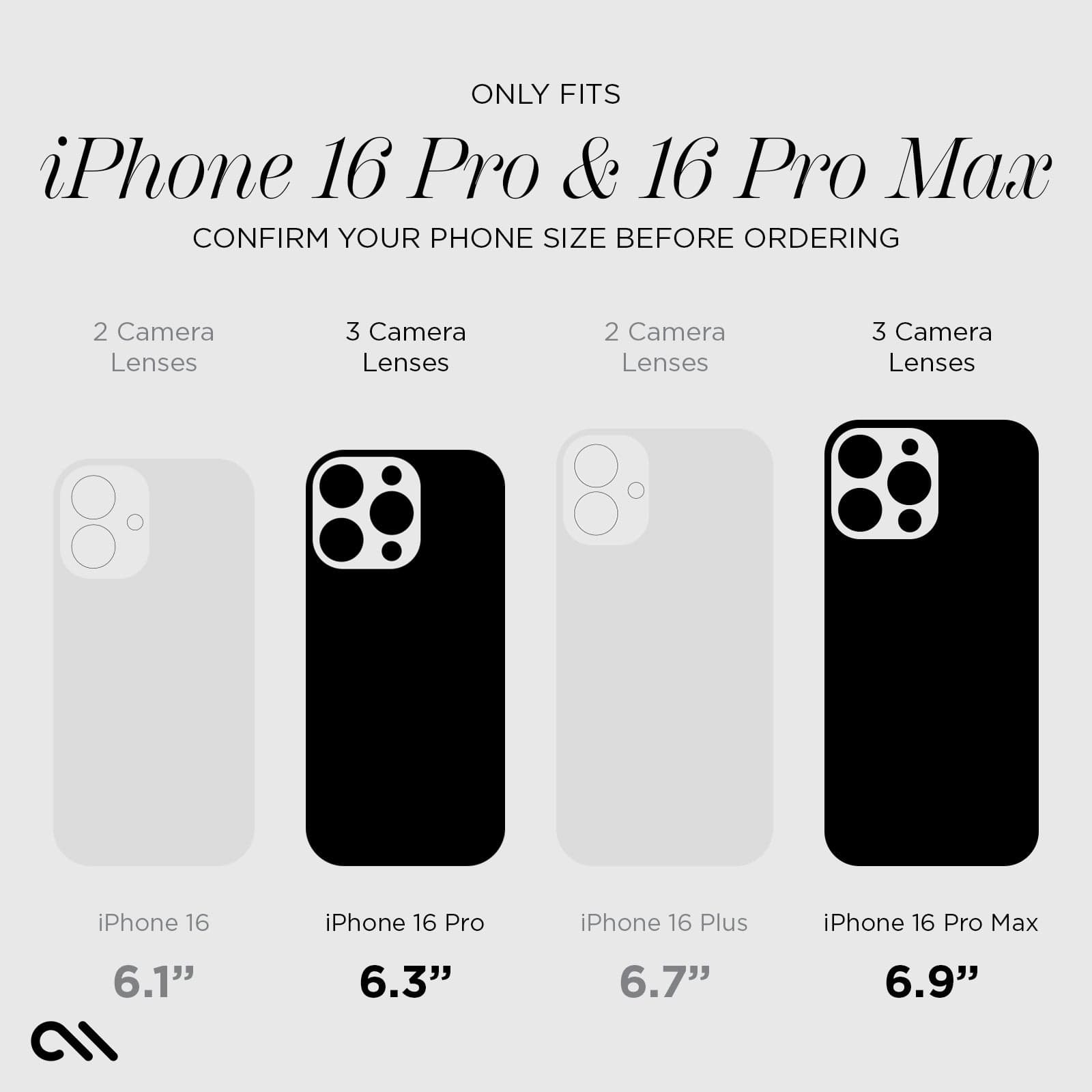 CASE-MATE Twinkle Camera Lens Protector protège-objectif iPhone 16 Pro / Pro Max
