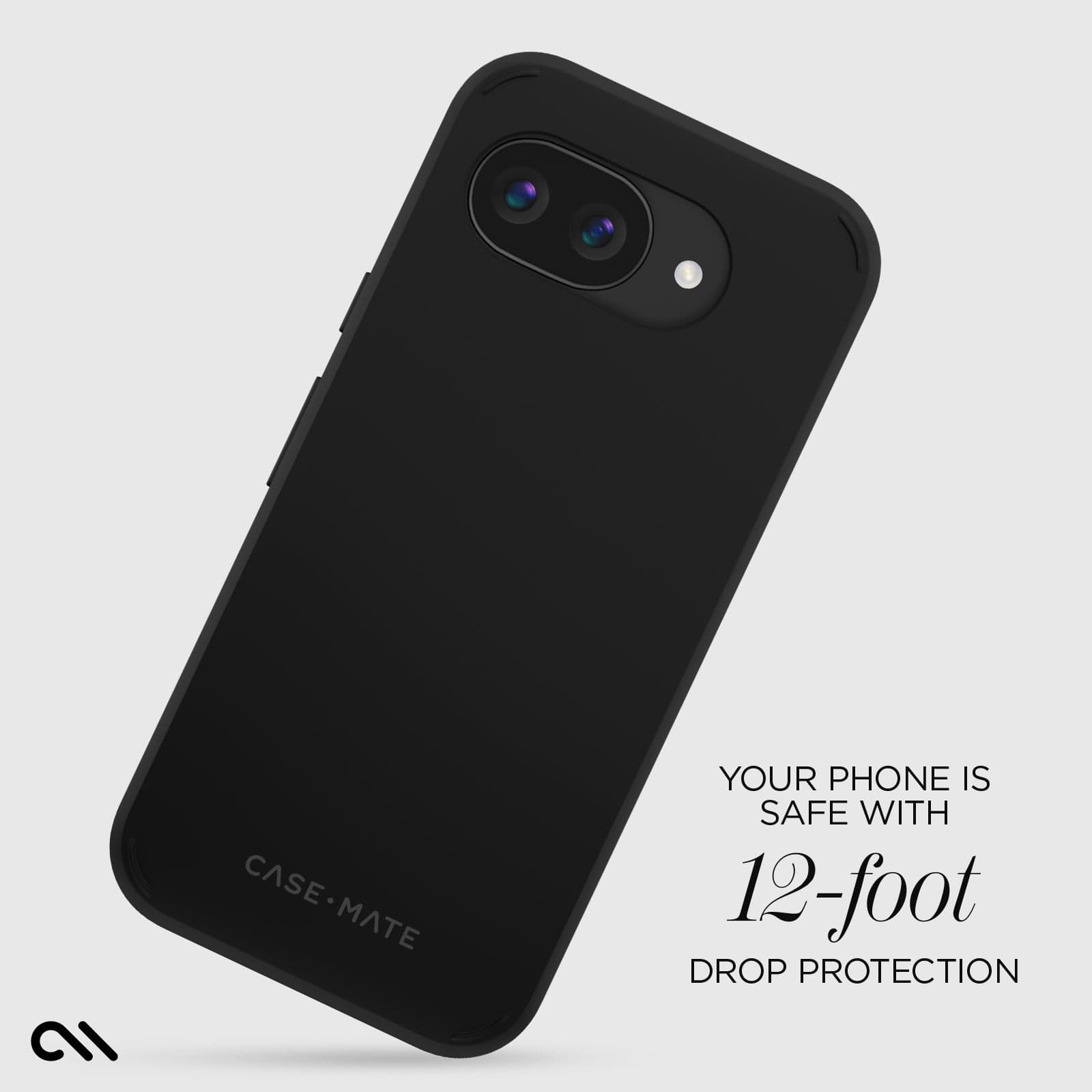 CASE-MATE Phone Cases Tough Black with Magnet coque Pixel 10a noire