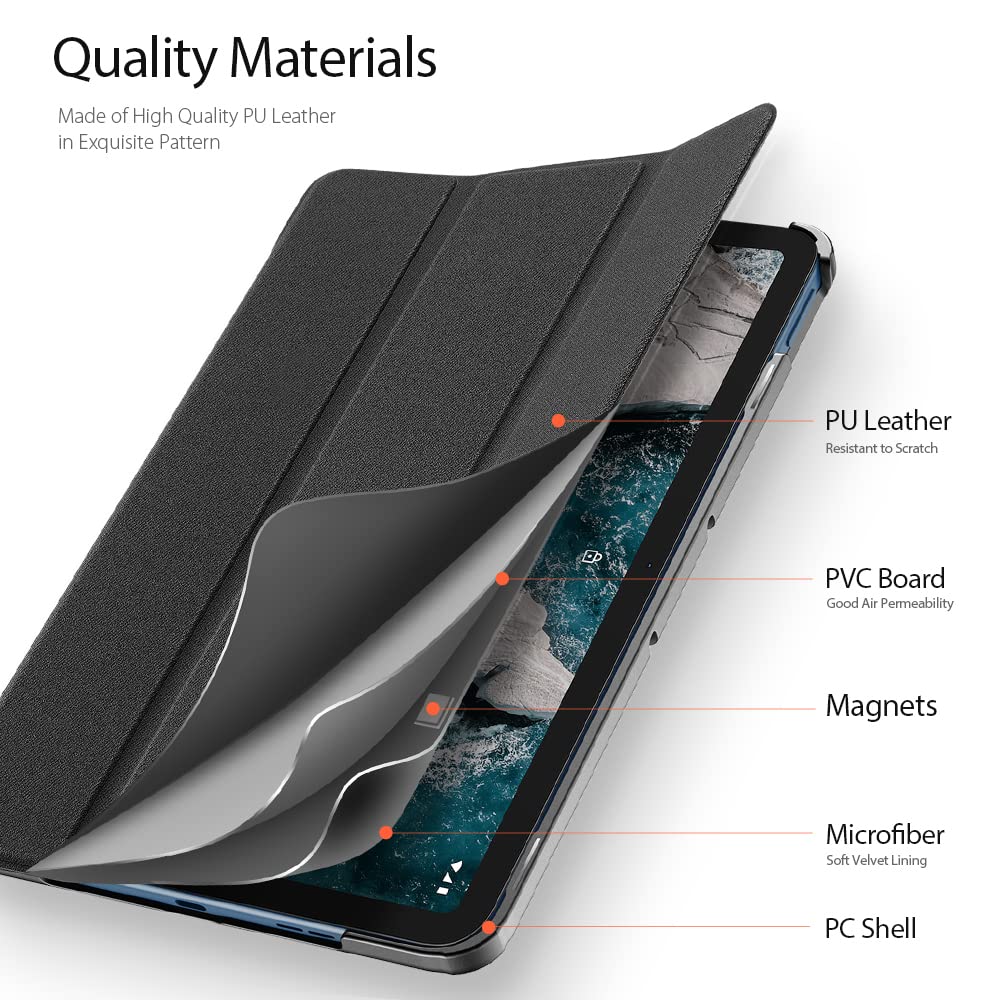 Dux Ducis Domo Series coque Nokia T20 2021 noire support