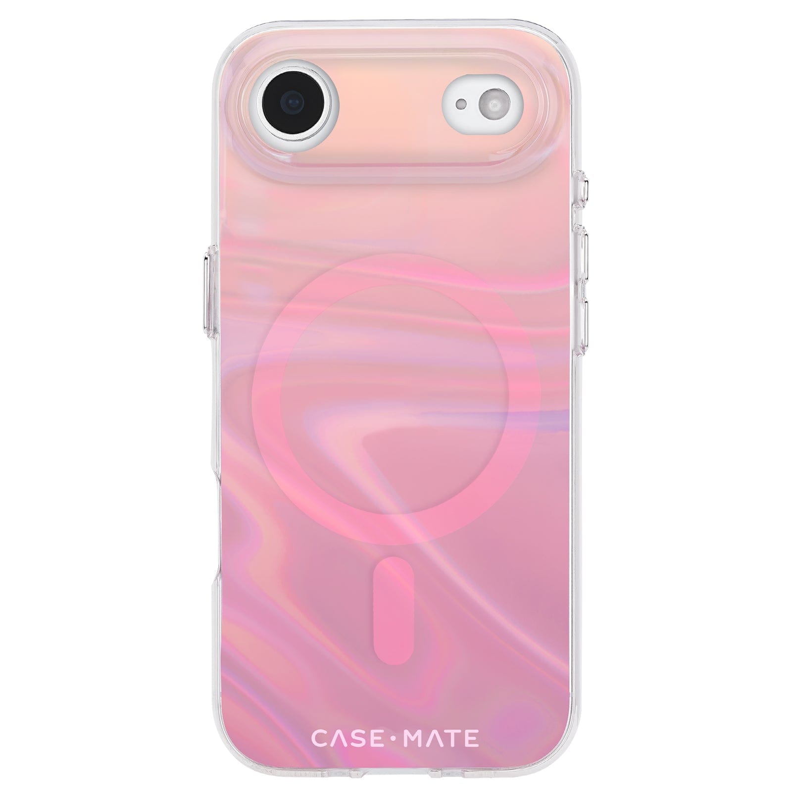 CASE-MATE Phone Cases Peach Soap Bubble MagSafe coque iPhone Air pêche irisée