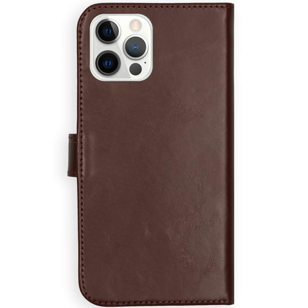 SELENCIA Étui à rabat Era coque iPhone 12 marron cuir
