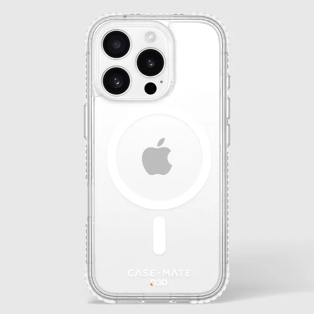 CASE-MATE Phone Cases Tough D3O® Clear MagSafe coque iPhone 16 Pro transparente