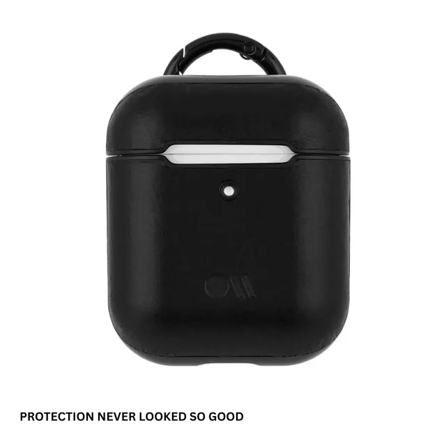 CASE-MATE AirPods Cases Leather étui AirPods noir