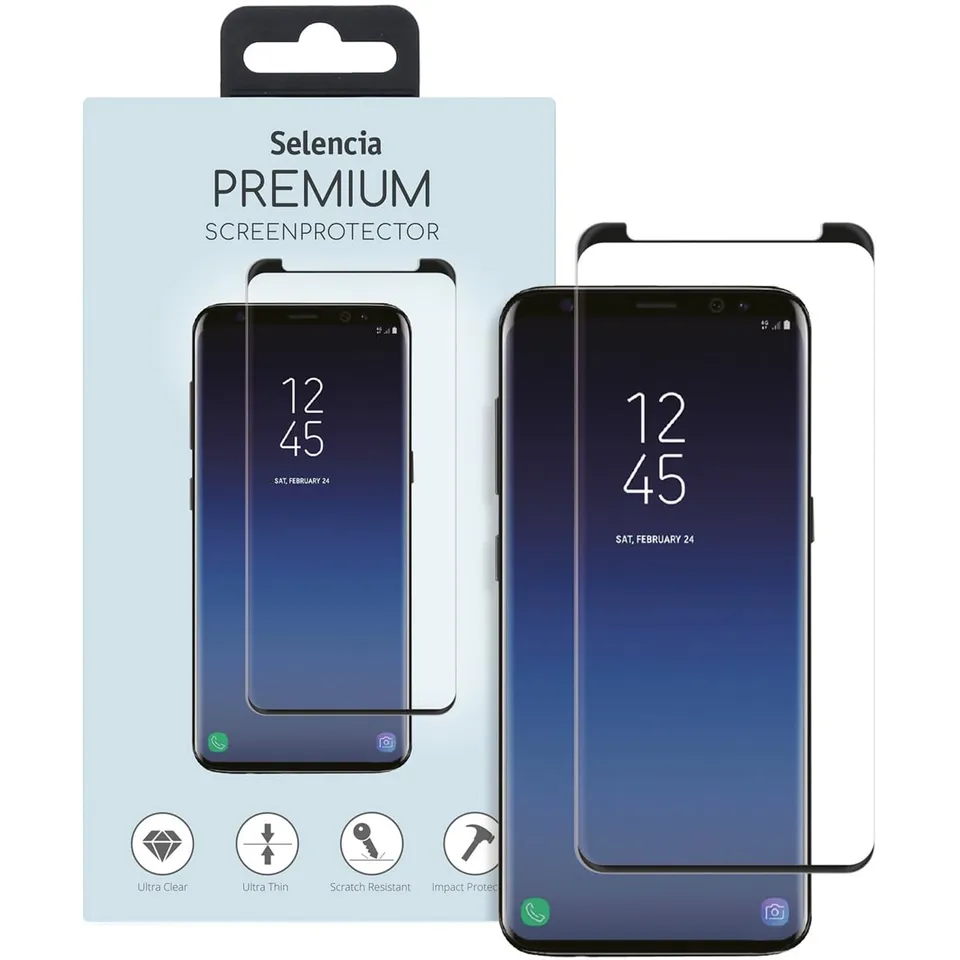 SELENCIA Protection d'écran en verre trempé G960 Galaxy S9 verre trempé couverture complète 9H