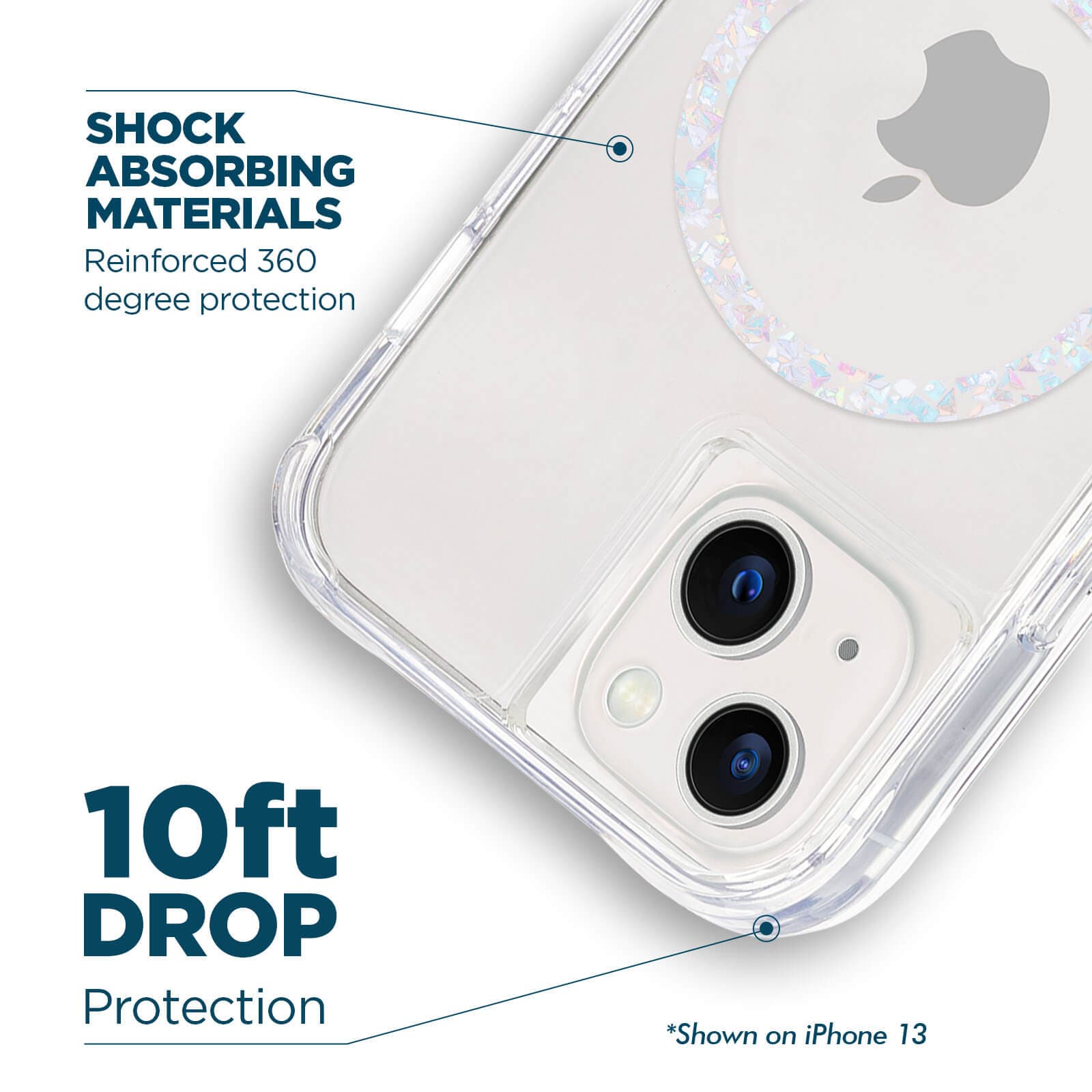 CASE-MATE Phone Cases Clear Twinkle Diamond coque iPhone 14 Plus MagSafe transparente