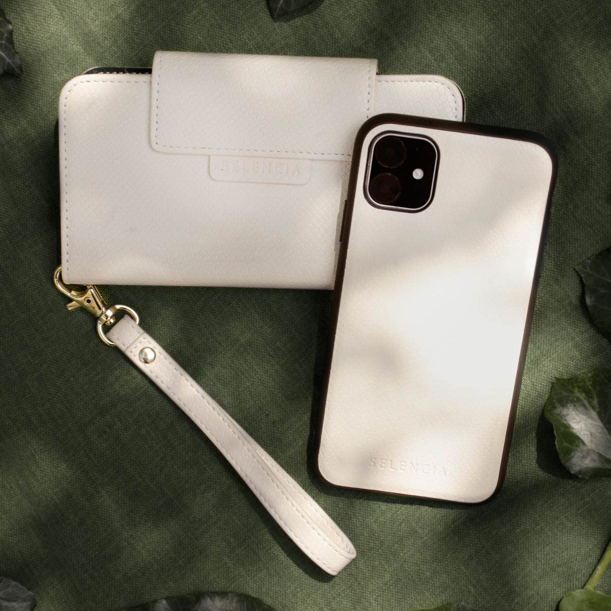 Selencia Étui à rabat Llyr iPhone 6/6s/7/8/SE 2020 blanc