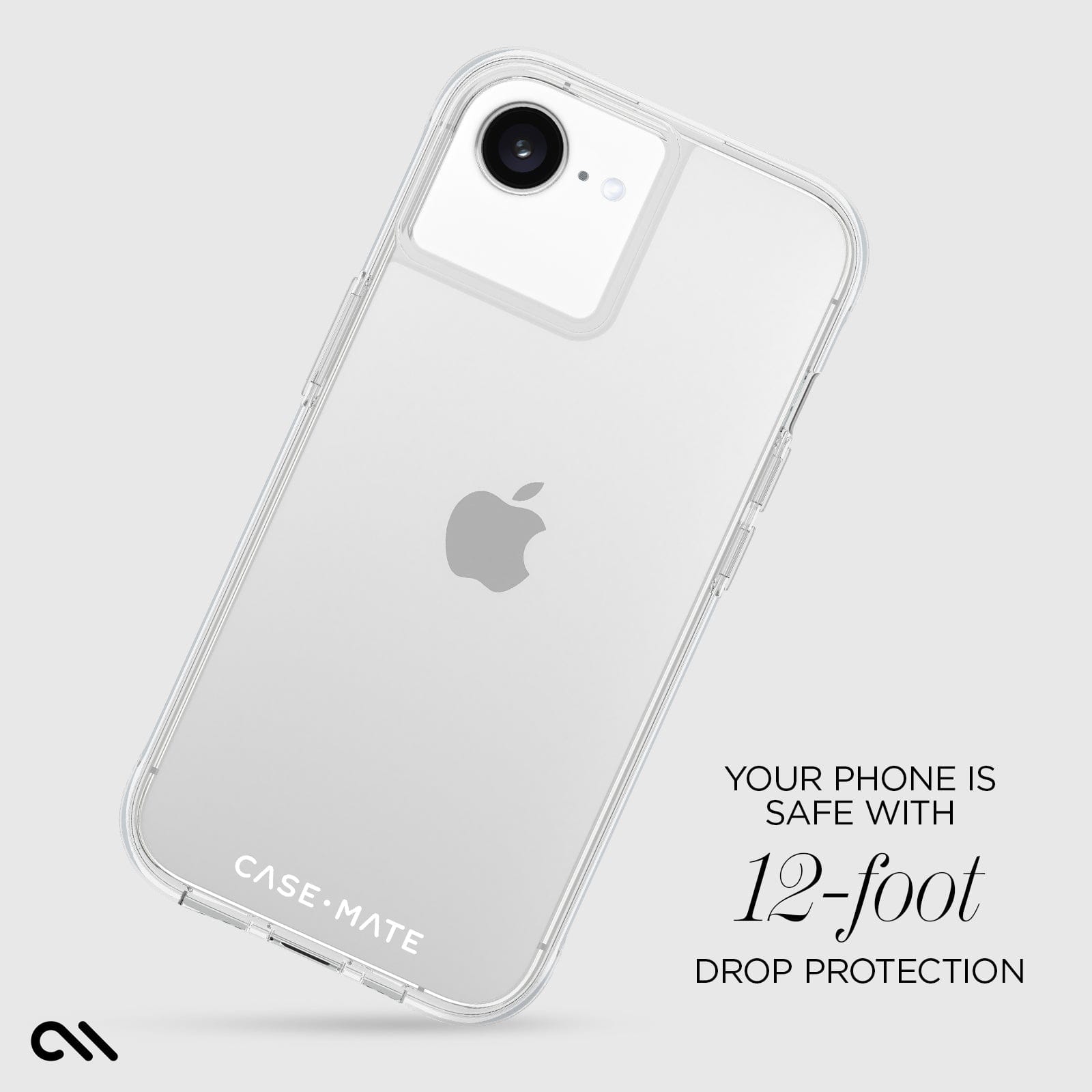 CASE-MATE Phone Cases Tough Clear coque iPhone 17e et 16e transparente antichute