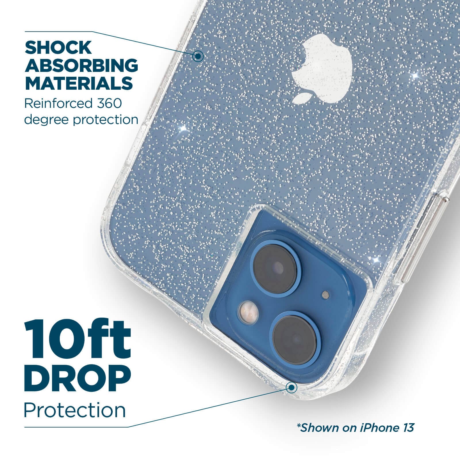 CASE-MATE Phone Cases Sheer Crystal coque iPhone 14 Plus transparente cristaux