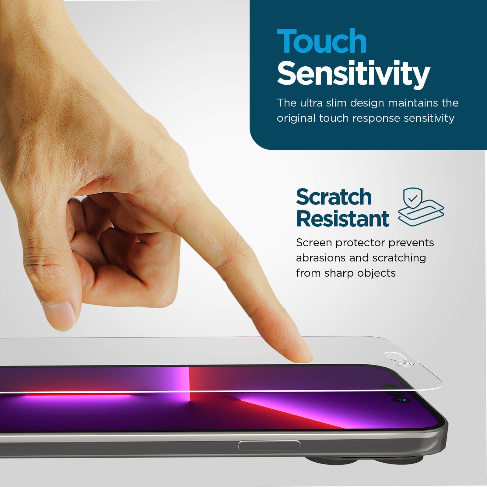 CASE-MATE Screen Protectors Glass Screen Protector verre trempé iPhone 14 Pro Max transparent