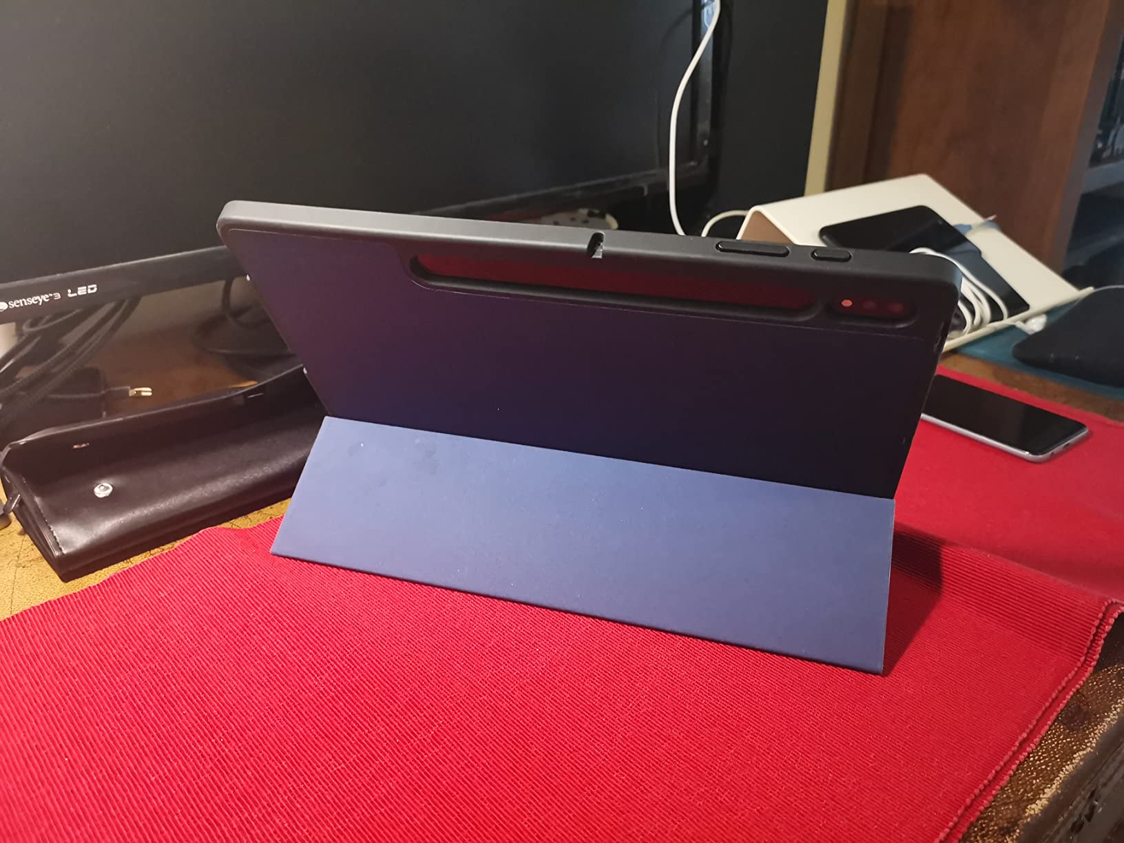 Dux Ducis Domo Series étui Tab S8+ S7 FE S7+ bleu support