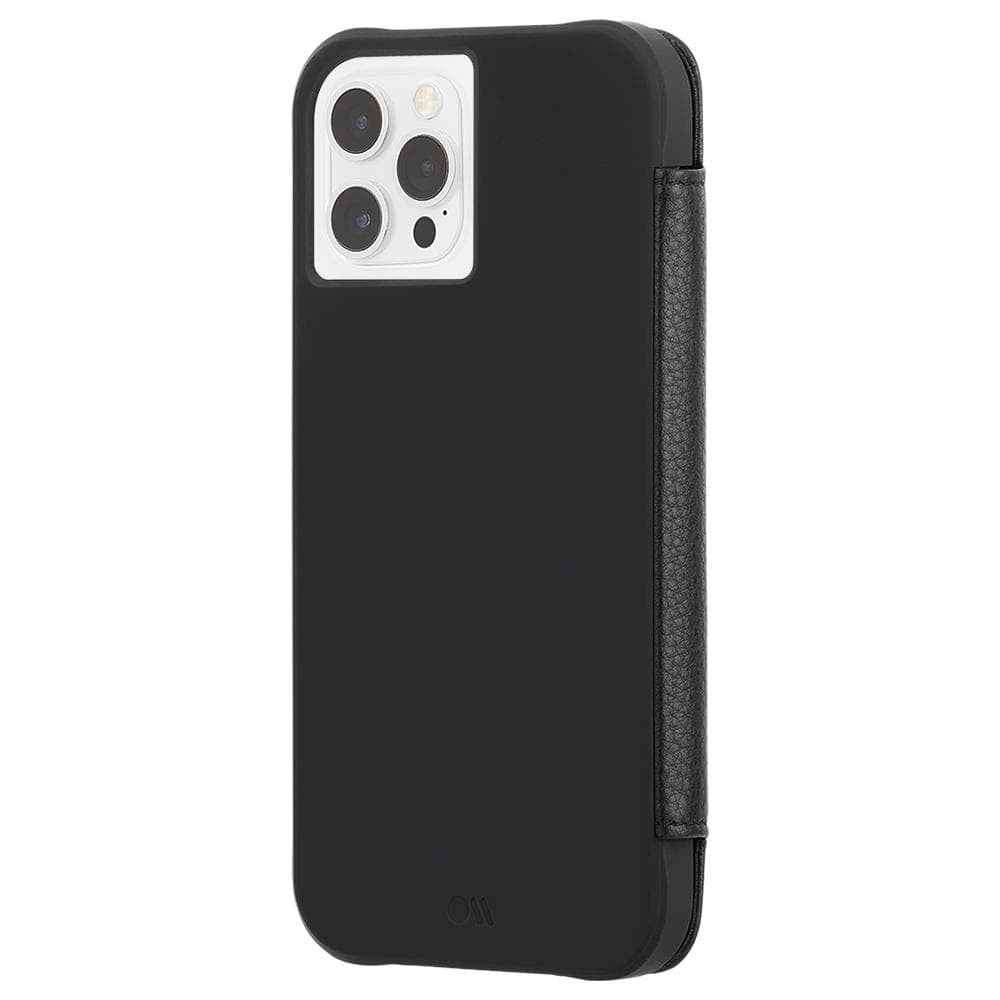 Case-Mate Tough Wallet Folio coque iPhone 12 Pro Max noire en cuir