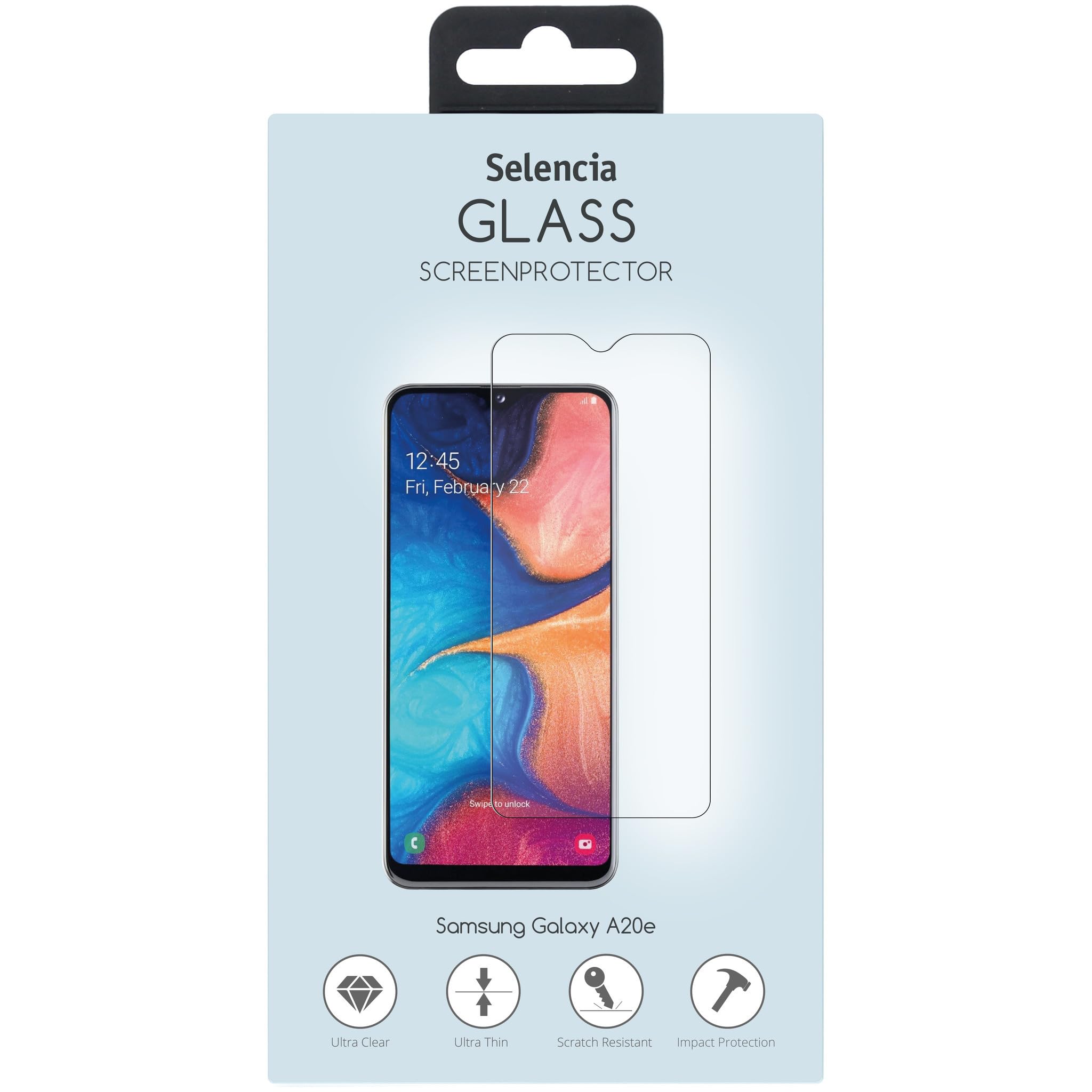 SELENCIA Protection d’écran Galaxy A20e verre trempé 9H