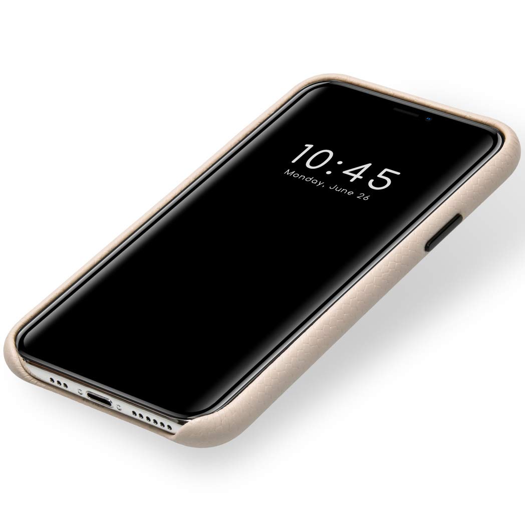SELENCIA Coque arrière Gaia Snake iPhone 11 Pro blanc serpent Qi