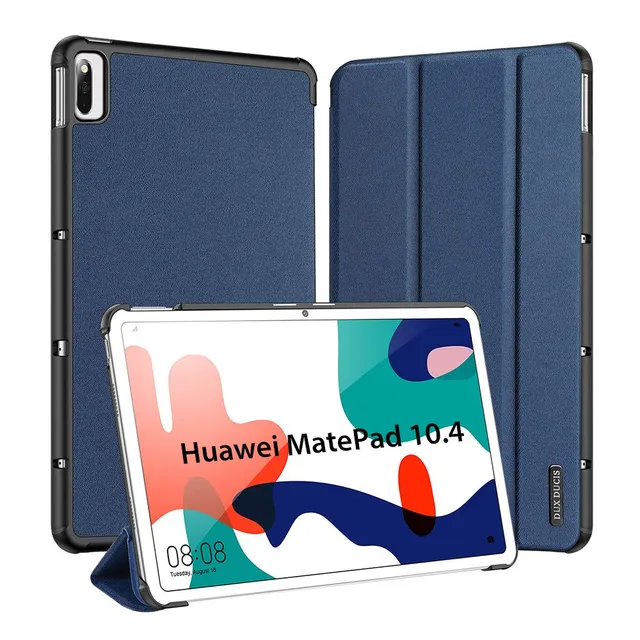 Dux Ducis Domo Series coque Huawei MatePad 10.4 bleue support