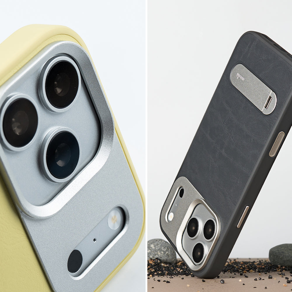 Moshi Cases Kameleon Kickstand coque iPhone 18 Pro béquille brun Milktea