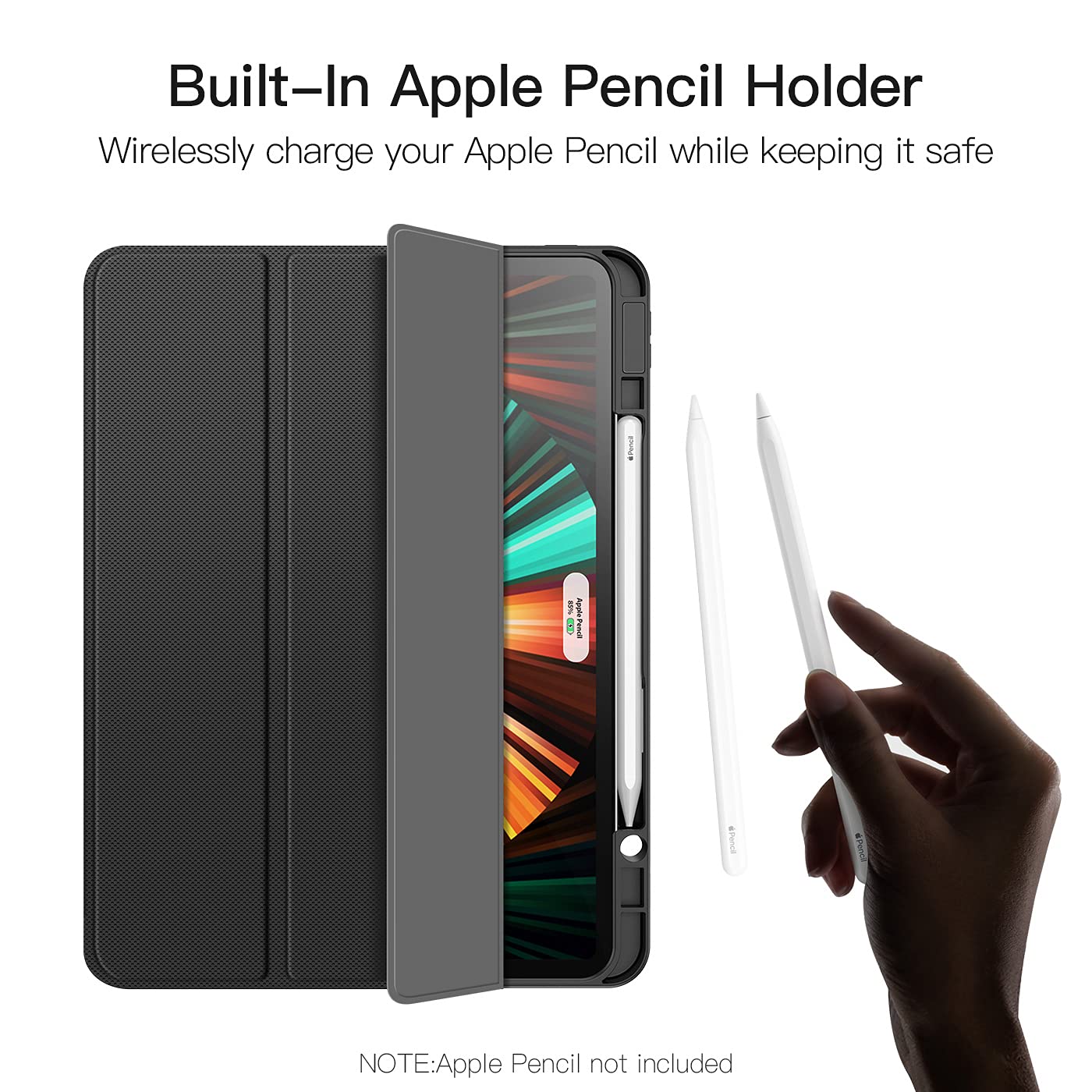 Dux Ducis Magi Series coque iPad Pro 12,9 pouces 2020-2022 noire magnétique
